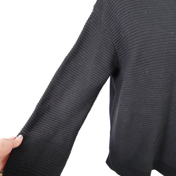 Outerknown black cotton alpaca chunky knit pullover sweater Women XL - Picture 4 of 7